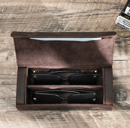 MORESPECY - Leather Case for Multiple Sunglasses