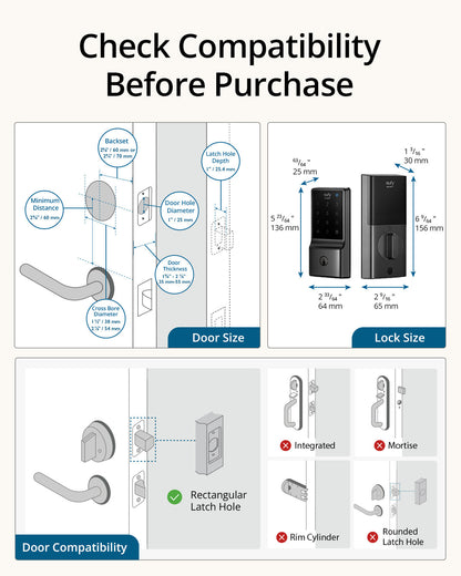 Eufy - Smart Lock C210 Keyless Entry Smart Lock