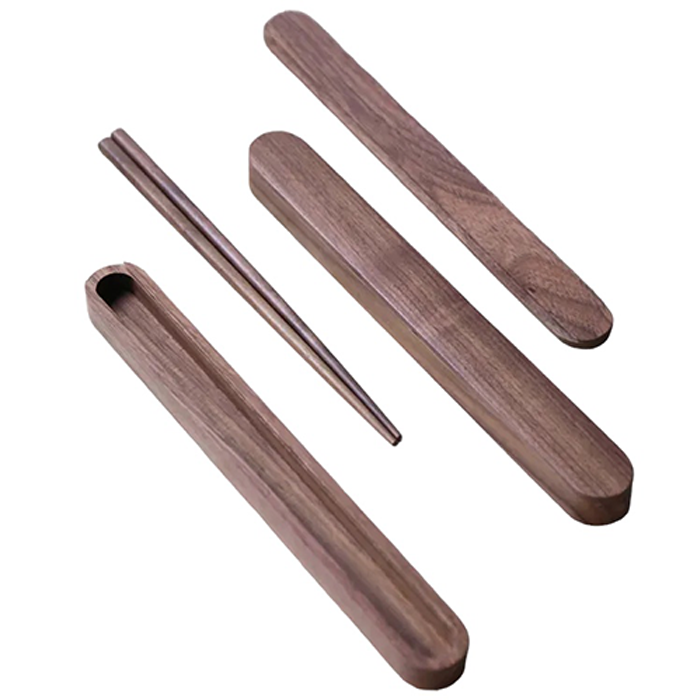 Wooden Walnut Chopsticks with Case