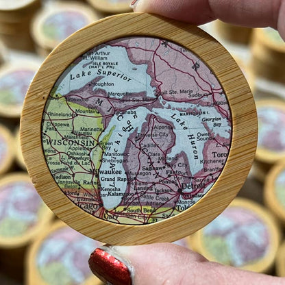 Wholesale Custom Map Magnetic Bottle Opener Magnet Choose Any Town