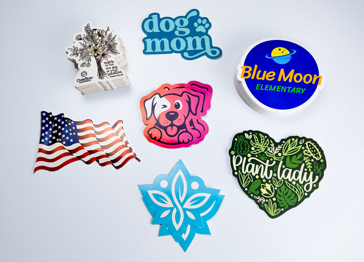 Die Cut Custom Shape Stickers