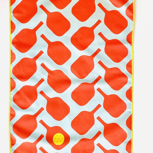 Wholesale Pickleball Towel, Orange and Blue - NEW!