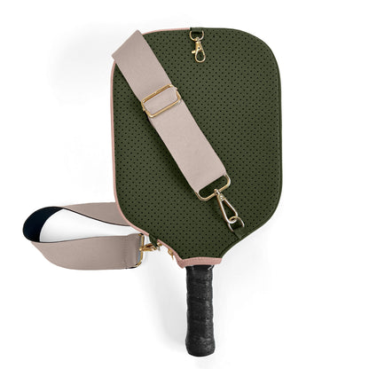 Posh Pickleball Paddle Cover w/ Strap, Storage & Clip