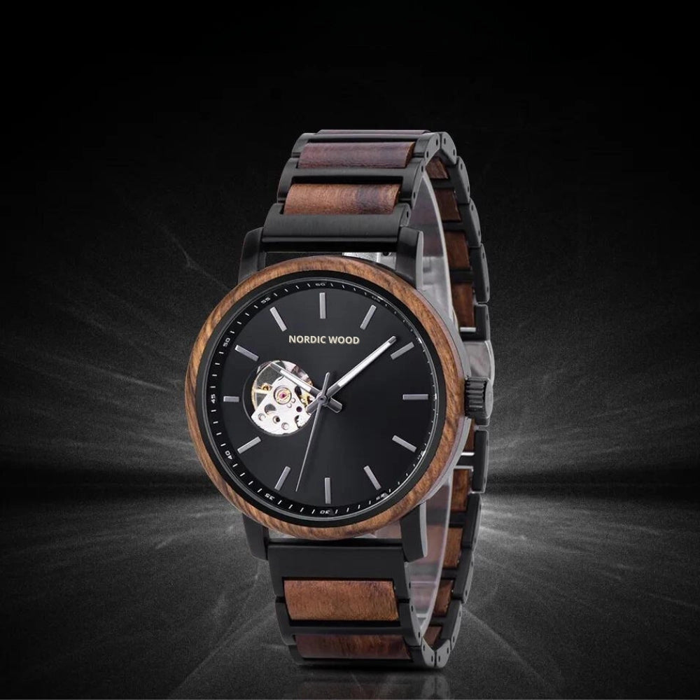 NORDIC WOOD - Onyx - Automatic Wooden Watch