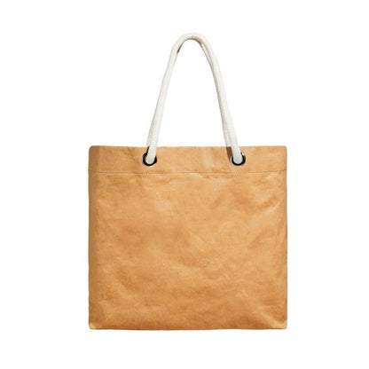 Pure Cord Shopper, Reusable Vegan Leather Tote Bag