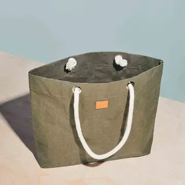 Pure Cord Shopper, Reusable Vegan Leather Tote Bag