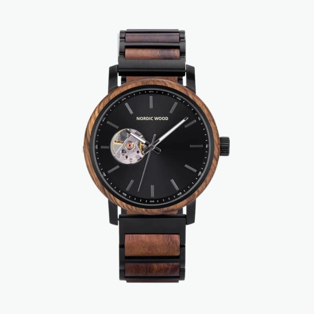 NORDIC WOOD - Onyx - Automatic Wooden Watch