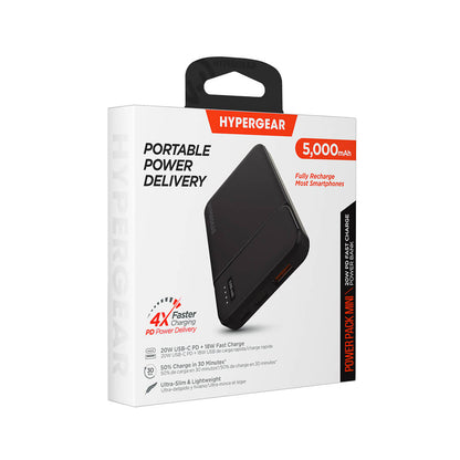 HYPERGEAR - PowerPack Mini 20W PD Power Bank 5K - 5000mAh