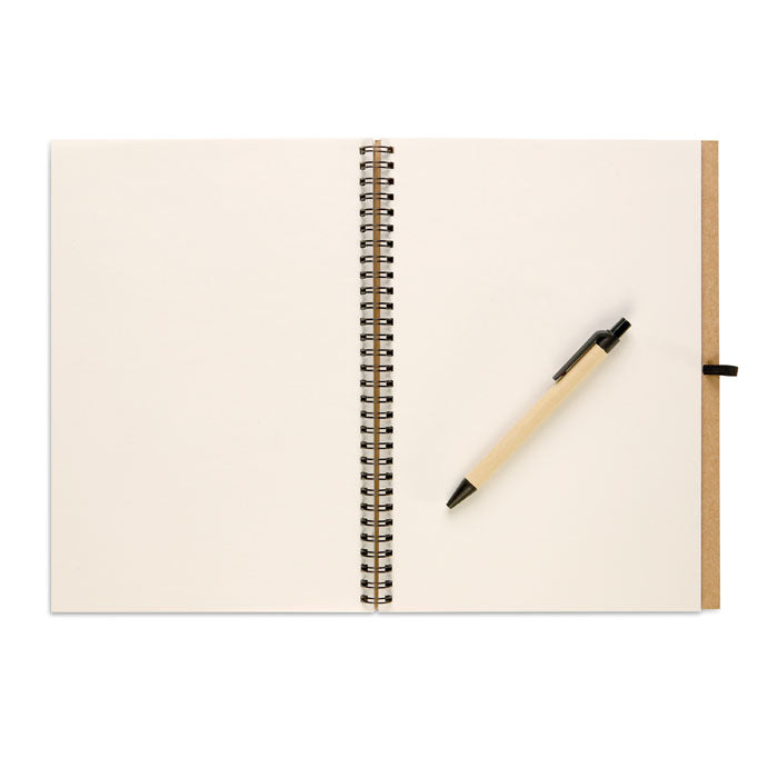 BLOQUERO PLUS - Recycled notebook with pen