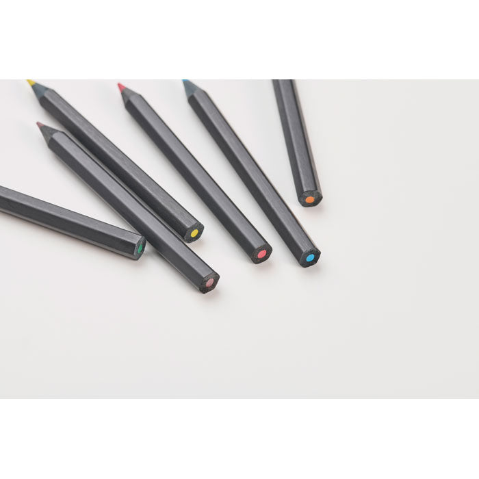 PETIT BLOCKY - 6 black coloring pencils