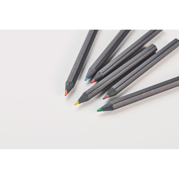 PETIT BLOCKY - 6 black coloring pencils