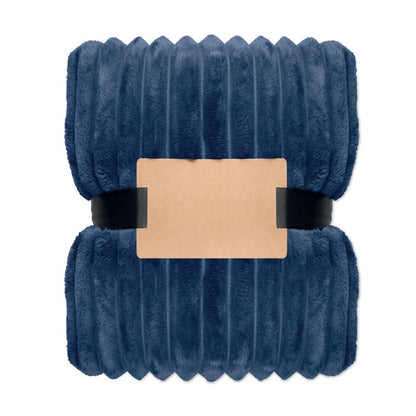 NIEVE - RPET fleece striped blanket