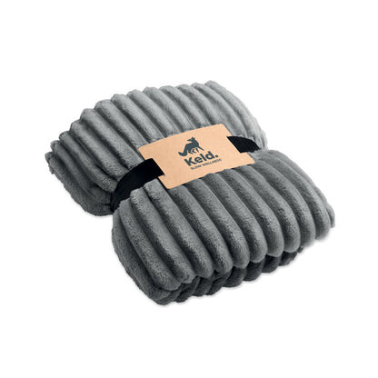 NIEVE - RPET fleece striped blanket