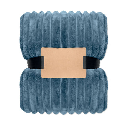 NIEVE - RPET fleece striped blanket
