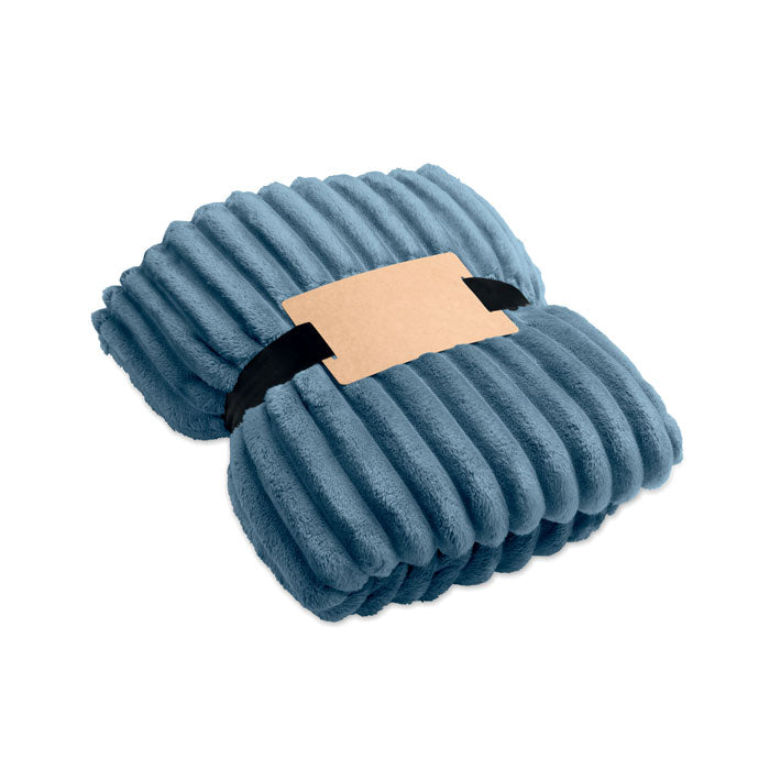 NIEVE - RPET fleece striped blanket