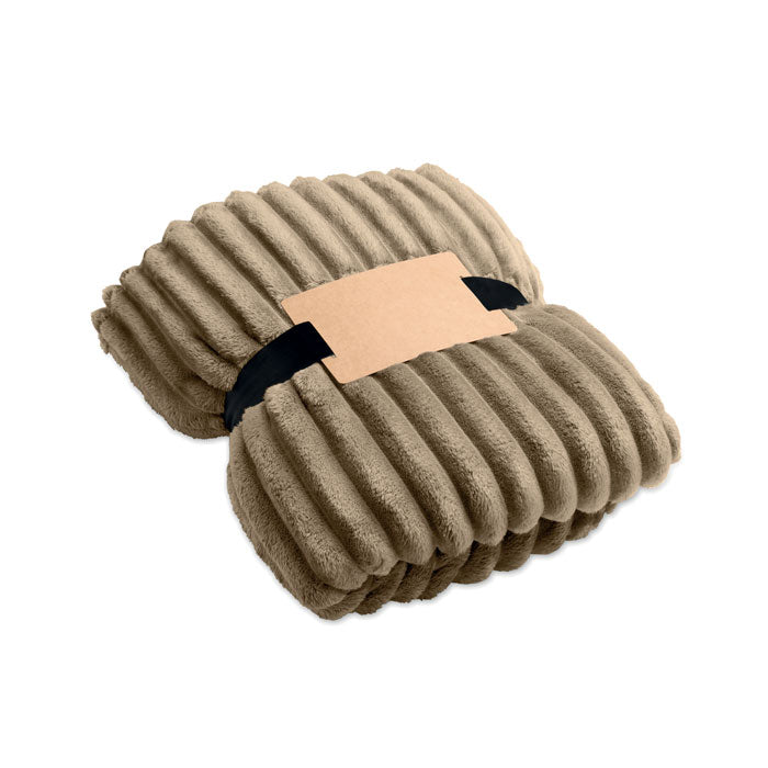 NIEVE - RPET fleece striped blanket