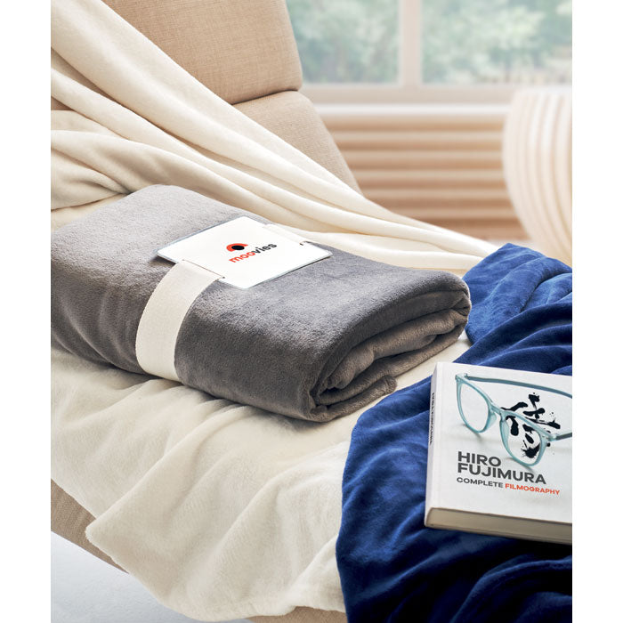 LOGAN - RPET fleece blanket 280 gr/m²