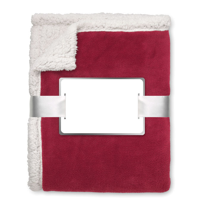 ZERMATT - Blanket coral fleece/ sherpa