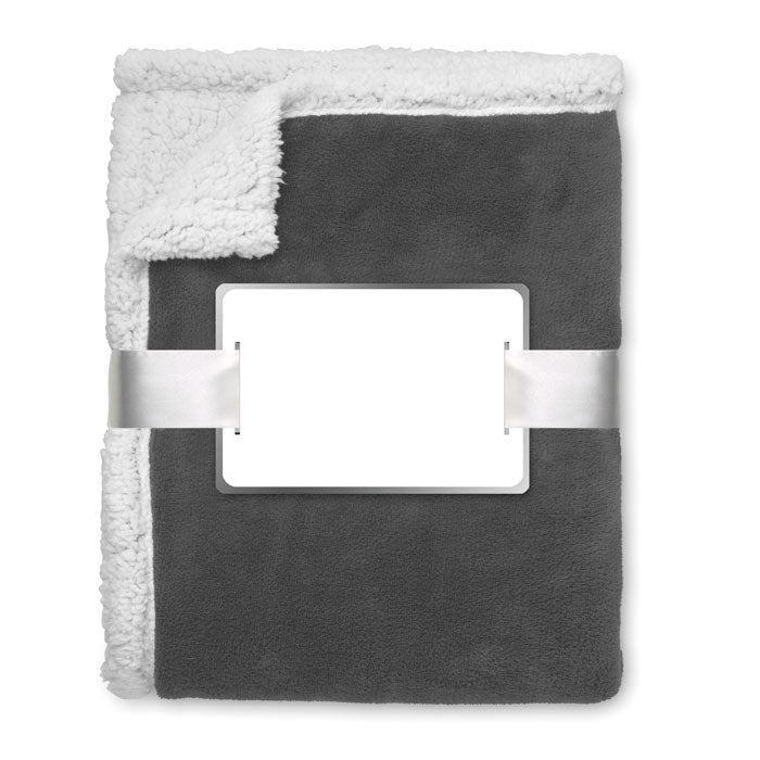 ZERMATT - Blanket coral fleece/ sherpa