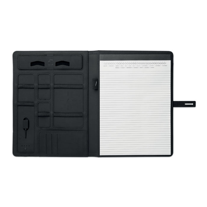 SMARTFOLDER - A4 folder w/wireless charger5W