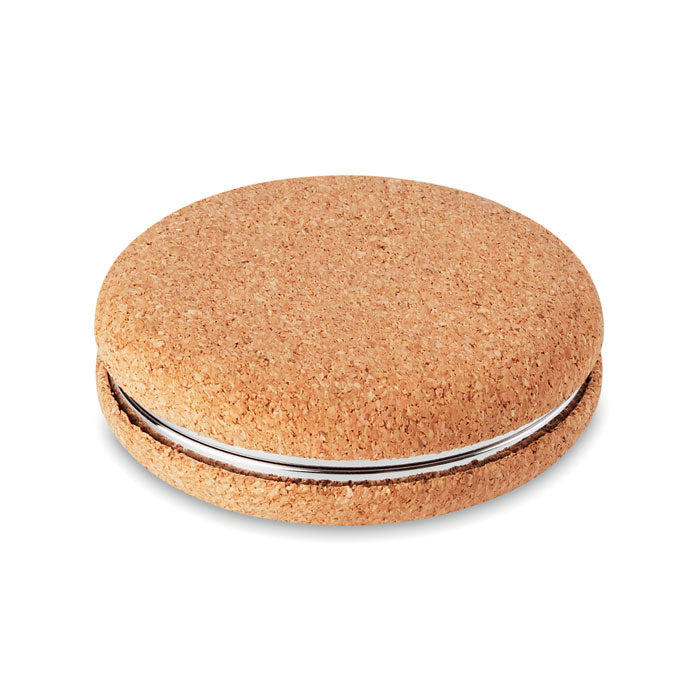GUAPA CORK - Pocket mirror with cork cover