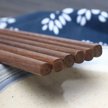 Wooden Walnut Chopsticks with Case