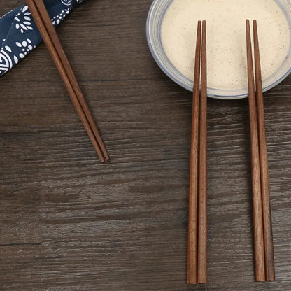 Wooden Walnut Chopsticks with Case