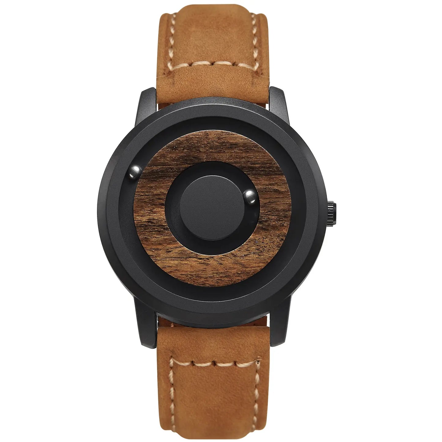 HANDLESS - Minimalist Magnetic Bearing Wood Watch