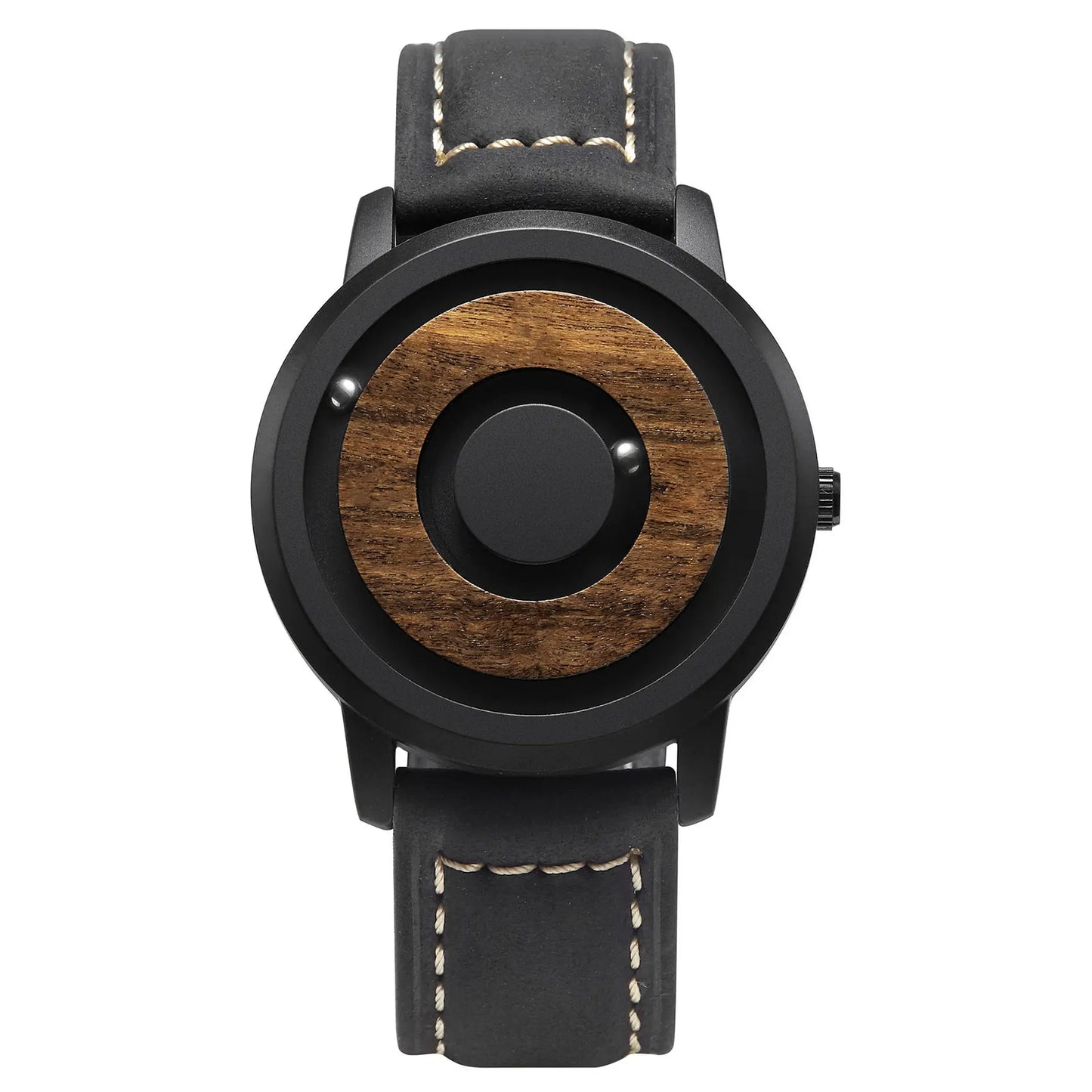 HANDLESS - Minimalist Magnetic Bearing Wood Watch