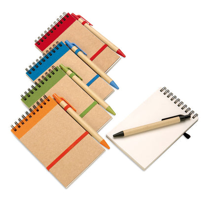 SONORA - A6 recycled notepad with pen