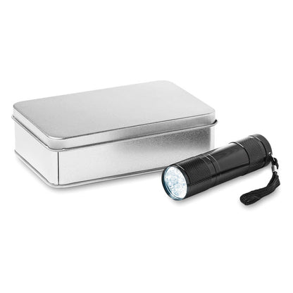 LED PLUS - LED torch in tin box