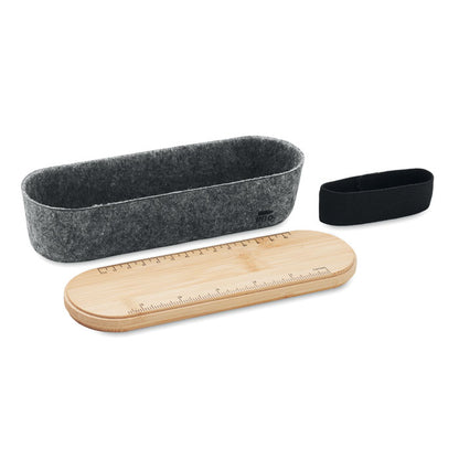 MILE - RPET felt pencil case with lid