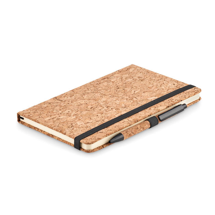 SUBER SET - A5 cork notebook with pen