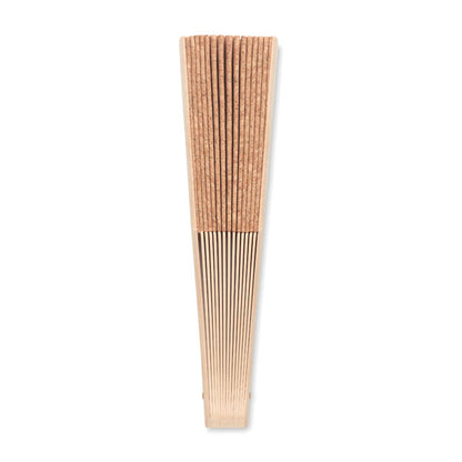 FANNY CORK - Wood hand fan with cork fabric