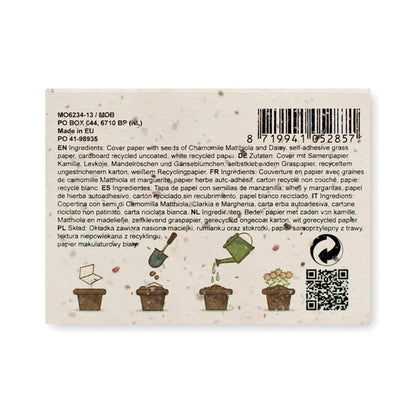 GROW ME - Grass/seed paper memo pad