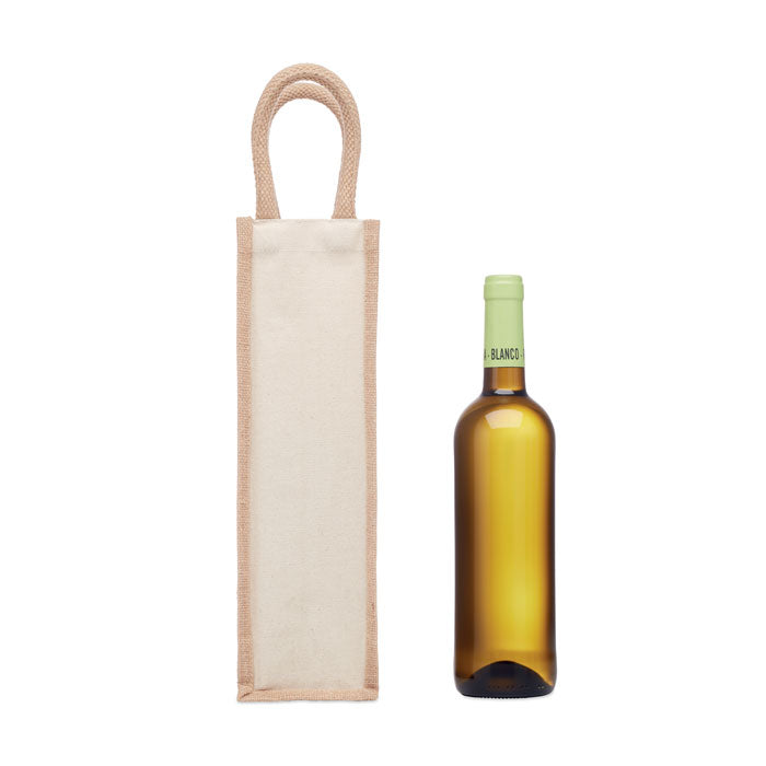 CAMPO DI VINO - Jute wine bag for one bottle