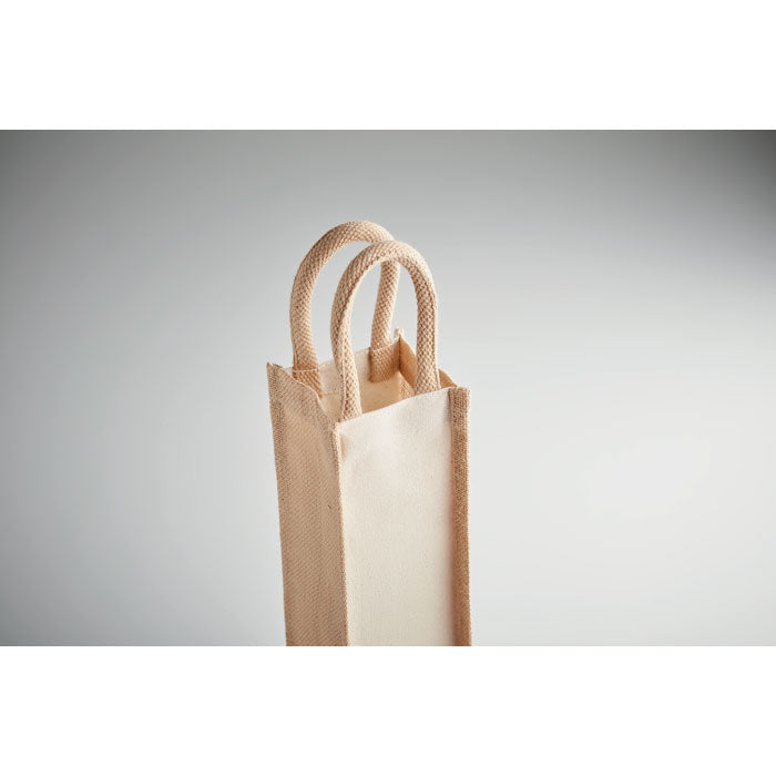 CAMPO DI VINO - Jute wine bag for one bottle