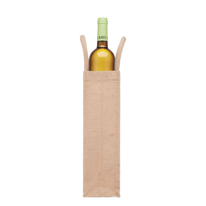 CAMPO DI VINO - Jute wine bag for one bottle