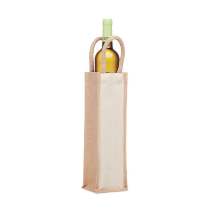 CAMPO DI VINO - Jute wine bag for one bottle