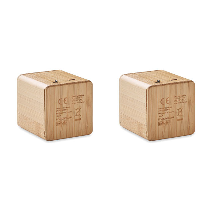 AUDIO SET - Set of Bamboo wireless speaker