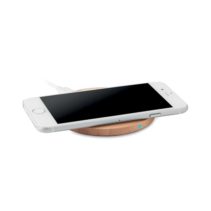 RUNDO + - Wireless charger bamboo 10W