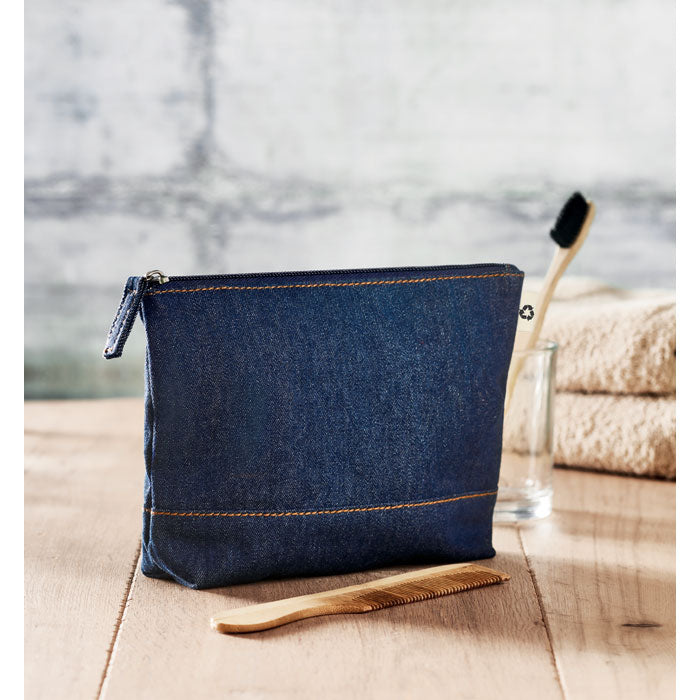 STYLE POUCH - Recycled denim cosmetic pouch