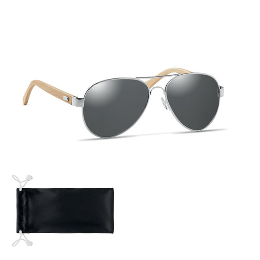 HONIARA - Bamboo sunglasses in pouch