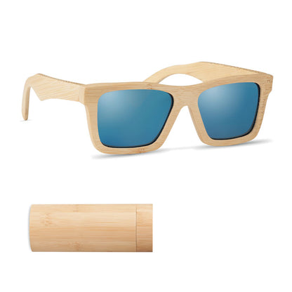 WANAKA - Sunglasses and case in bamboo