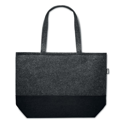 DUO INDICO - 2 Tone felt shopping bag