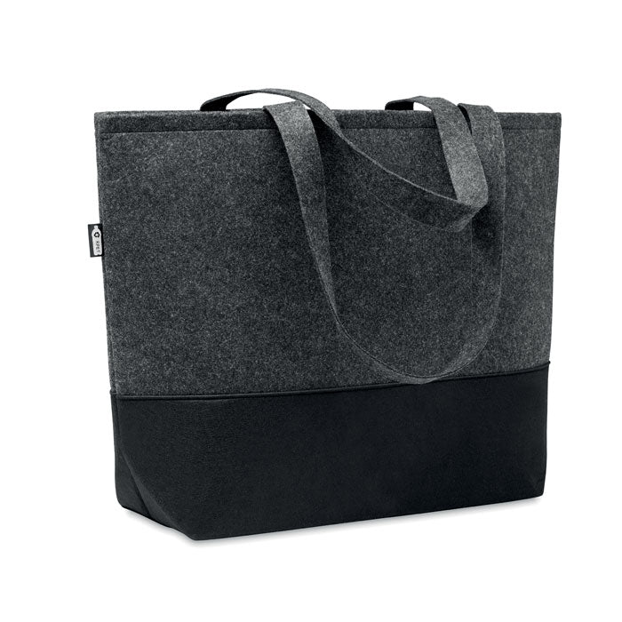 DUO INDICO - 2 Tone felt shopping bag