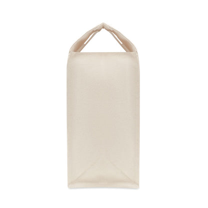 MERCADO TOP - Wooden handled Organic shopping canvas bag