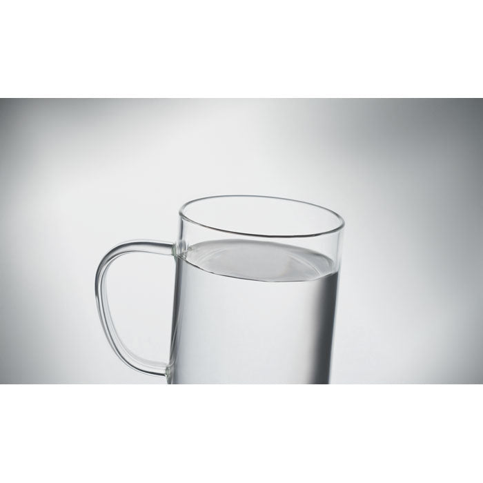 LISBO - Glass mug 400ml with cork base