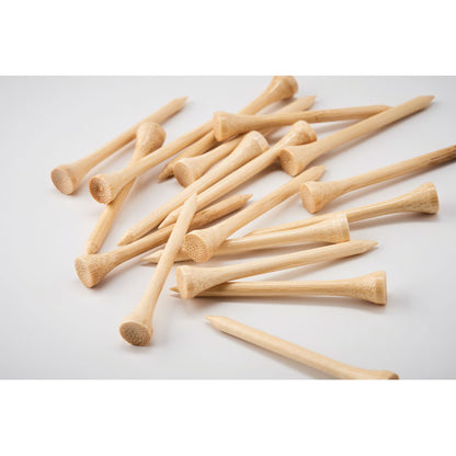 BIRDIE - 20 bamboo golf tees set