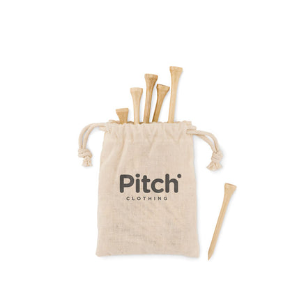 BIRDIE - 20 bamboo golf tees set